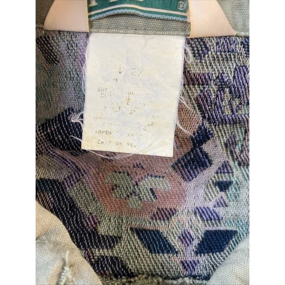 LL Bean Jacket Womens Large XL ? Aztec Country Western Vintage 90s Tapestry Coat - Picture 10 of 13